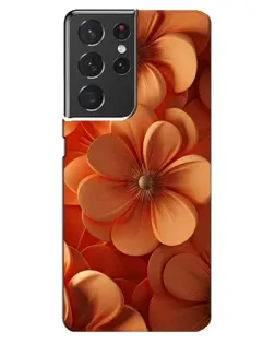Чехол для Samsung Galaxy S21 ultra с картинкой «Оранжевый макро цветок» Чехол для Samsung Galaxy S21 ultra с картинкой «Оранжевый макро цветок»