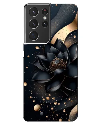 Чехол для Samsung Galaxy S21 ultra с картинкой «Черный лотос» Чехол для Samsung Galaxy S21 ultra с картинкой «Черный лотос»