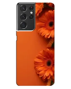 Чехол для Samsung Galaxy S21 ultra с картинкой «Оранжевые герберы» Чехол для Samsung Galaxy S21 ultra с картинкой «Оранжевые герберы»