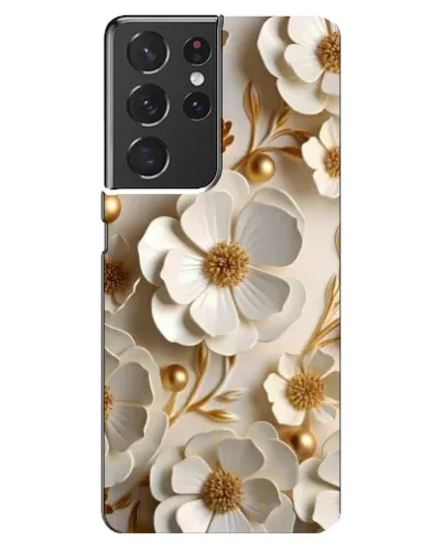 Чехол для Samsung Galaxy S21 ultra с картинкой «Белие бумажние цвети» Чехол для Samsung Galaxy S21 ultra с картинкой «Белие бумажние цвети»