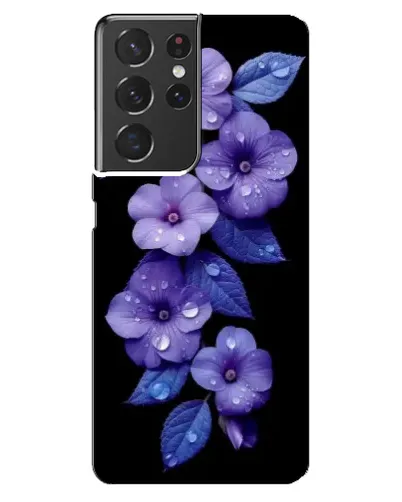 Чехол для Samsung Galaxy S21 ultra с картинкой «Фиолетовые цветы с росою» Чехол для Samsung Galaxy S21 ultra с картинкой «Фиолетовые цветы с росою»