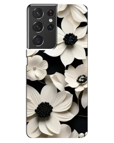 Чехол для Samsung Galaxy S21 ultra с картинкой «Объемные белые цветы» Чехол для Samsung Galaxy S21 ultra с картинкой «Объемные белые цветы»