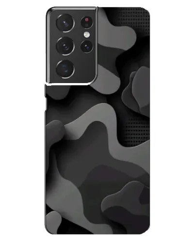 Чехол для Samsung Galaxy S21 ultra с картинкой «Темный абстрактный камуфляж»