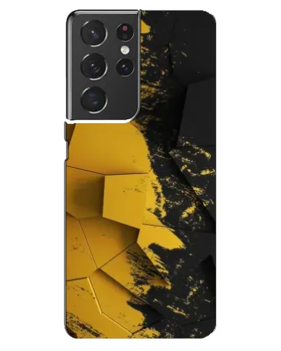 Чехол для Samsung Galaxy S21 ultra с картинкой «Золотые осколки геометрии»