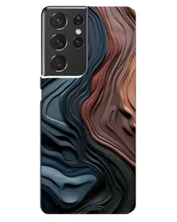 Чехол для Samsung Galaxy S21 ultra с картинкой «Цветные волны каньона»