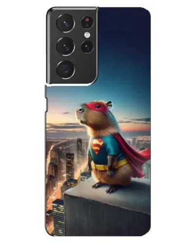 Чехол для Samsung Galaxy S21 ultra с картинкой «Капи-мен супергерой»