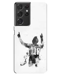 Чохол для Samsung Galaxy S21 ultra з картинкою «Чорно-білий силует Мессі» Чохол для Samsung Galaxy S21 ultra з картинкою «Чорно-білий силует Мессі»