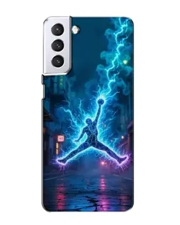 Чехол для Samsung Galaxy S21 с картинкой «Jordan Gold Jumpman»
