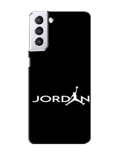 Чехол для Samsung Galaxy S21 с картинкой «Jordan White Logo»