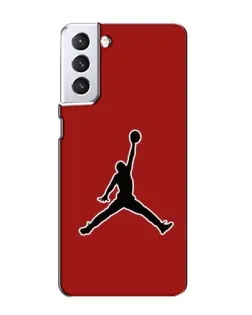 Чехол для Samsung Galaxy S21 с картинкой «Jordan Red Back»