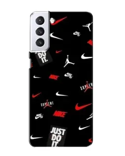 Чехол для Samsung Galaxy S21 с картинкой «Nike Mix Pattern»