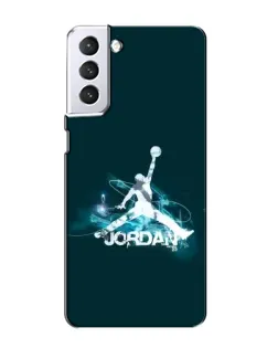Чехол для Samsung Galaxy S21 с картинкой «Jordan Blue Fire»