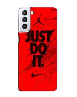 Чехол для Samsung Galaxy S21 с картинкой «Nike Just Do It»