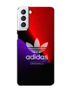 Чехол для Samsung Galaxy S21 с картинкой «Adidas Red Neon»