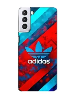 Чехол для Samsung Galaxy S21 с картинкой «Абстракция Adidas»