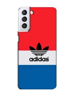 Чехол для Samsung Galaxy S21 с картинкой «Ретро блоки Adidas»