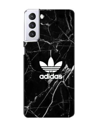 Чехол для Samsung Galaxy S21 с картинкой «Белый мрамор Adidas»