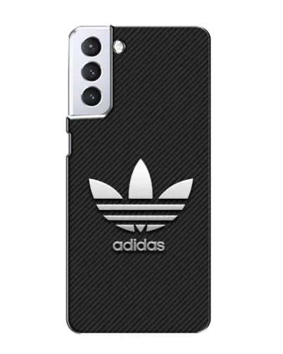 Чехол для Samsung Galaxy S21 с картинкой «Adidas Карбоновая текстура»