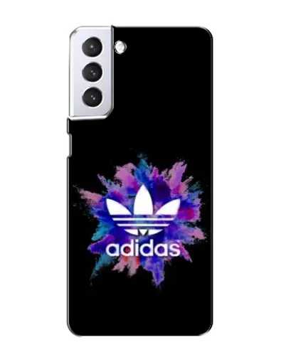 Чехол для Samsung Galaxy S21 с картинкой «Взрыв красок Adidas»