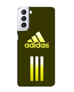 Чехол для Samsung Galaxy S21 с картинкой «Оливковый градиент Adidas»