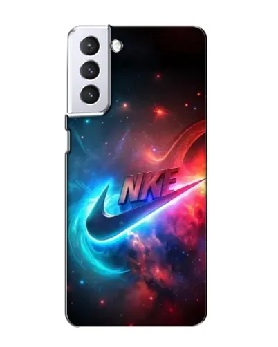 Чехол для Samsung Galaxy S21 с картинкой «Огненный логотип Nike» Чехол для Samsung Galaxy S21 с картинкой «Огненный логотип Nike»