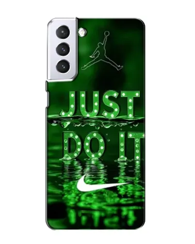 Чехол для Samsung Galaxy S21 с картинкой «Зеленый неоновый Nike» Чехол для Samsung Galaxy S21 с картинкой «Зеленый неоновый Nike»
