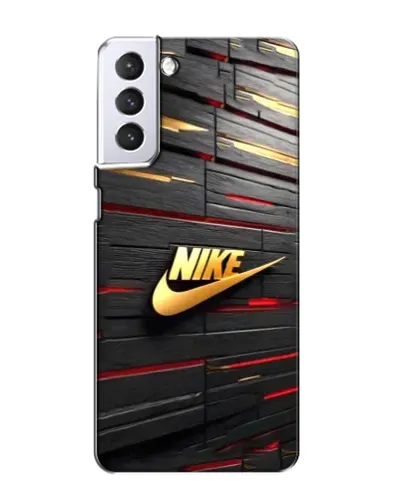 Чехол для Samsung Galaxy S21 с картинкой «Золотой Nike на металле» Чехол для Samsung Galaxy S21 с картинкой «Золотой Nike на металле»