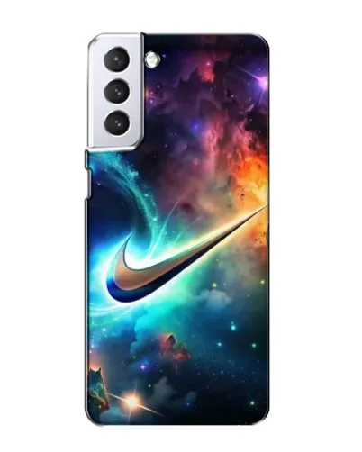 Чехол для Samsung Galaxy S21 с картинкой «Космический Nike Swoosh» Чехол для Samsung Galaxy S21 с картинкой «Космический Nike Swoosh»