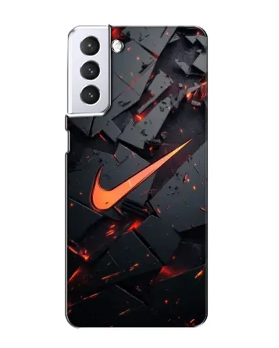 Чехол для Samsung Galaxy S21 с картинкой «Nike — эффект разломов» Чехол для Samsung Galaxy S21 с картинкой «Nike — эффект разломов»