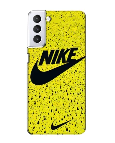 Чехол для Samsung Galaxy S21 с картинкой «Желтый текстурный Nike» Чехол для Samsung Galaxy S21 с картинкой «Желтый текстурный Nike»