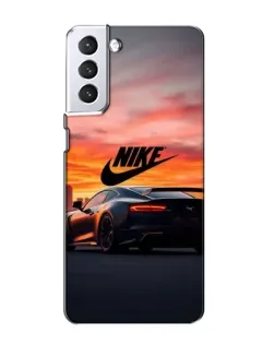 Чехол для Samsung Galaxy S21 с картинкой «Nike и суперкар»