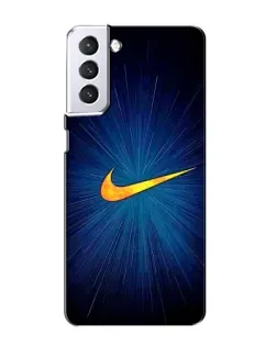 Чохол для Samsung Galaxy S21 з картинкою «Синій пульс Nike»