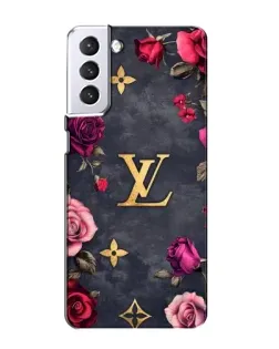 Чехол для Samsung Galaxy S21 с картинкой «Цветочный Louis Vuitton»