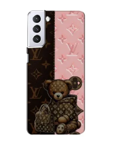 Чехол для Samsung Galaxy S21 с картинкой «Мишка в стиле LV»