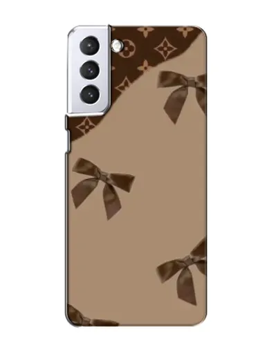 Чехол для Samsung Galaxy S21 с картинкой «LV — кофейный атлас»
