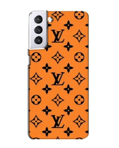 Чехол для Samsung Galaxy S21 с картинкой «Оранжевый стиль LV»