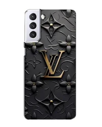 Чехол для Samsung Galaxy S21 с картинкой «Кожаная текстура LV»