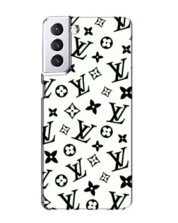 Чехол для Samsung Galaxy S21 с картинкой «Монохромный хаос LV»