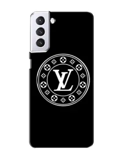 Чехол для Samsung Galaxy S21 с картинкой «LV — печать стиля»