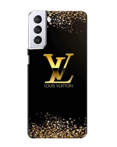 Чехол для Samsung Galaxy S21 с картинкой «LV — золотые искры»