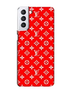 Чехол для Samsung Galaxy S21 с картинкой «Яркий паттерн LV»