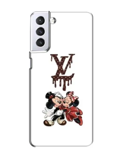 Чехол для Samsung Galaxy S21 с картинкой «LV и Микки Маус»