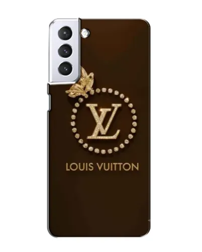 Чехол для Samsung Galaxy S21 с картинкой «LV — золотая печать»