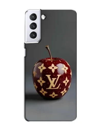 Чехол для Samsung Galaxy S21 с картинкой «Красное яблоко LV»