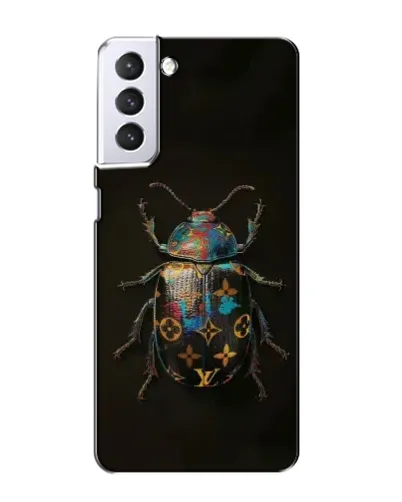 Чехол для Samsung Galaxy S21 с картинкой «LV — мраморный принт»