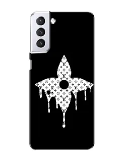 Чехол для Samsung Galaxy S21 с картинкой «Цветочная монограмма»