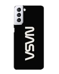Чехол для Samsung Galaxy S21 с картинкой «NASA — вертикальный логотип»