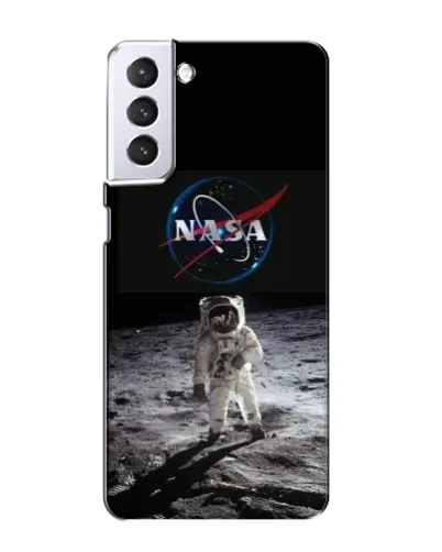 Чехол для Samsung Galaxy S21 с картинкой «Астронавт на Луне»