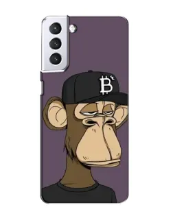 Чехол для Samsung Galaxy S21 с картинкой «Bored Ape в кепке»