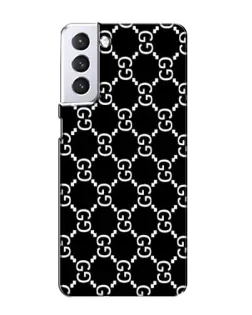 Чехол для Samsung Galaxy S21 с картинкой «Gucci — сетчатый паттерн»